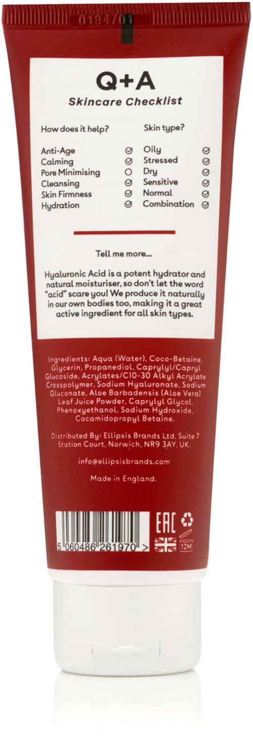 Q+A Hyaluronic Acid Daily Moisturiser 75 ml