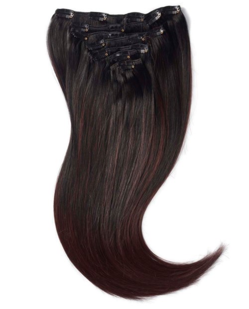 Rapunzel of Sweden 7 pieces 50 cm Cherry Infused Black Balayage B1.0/6.12