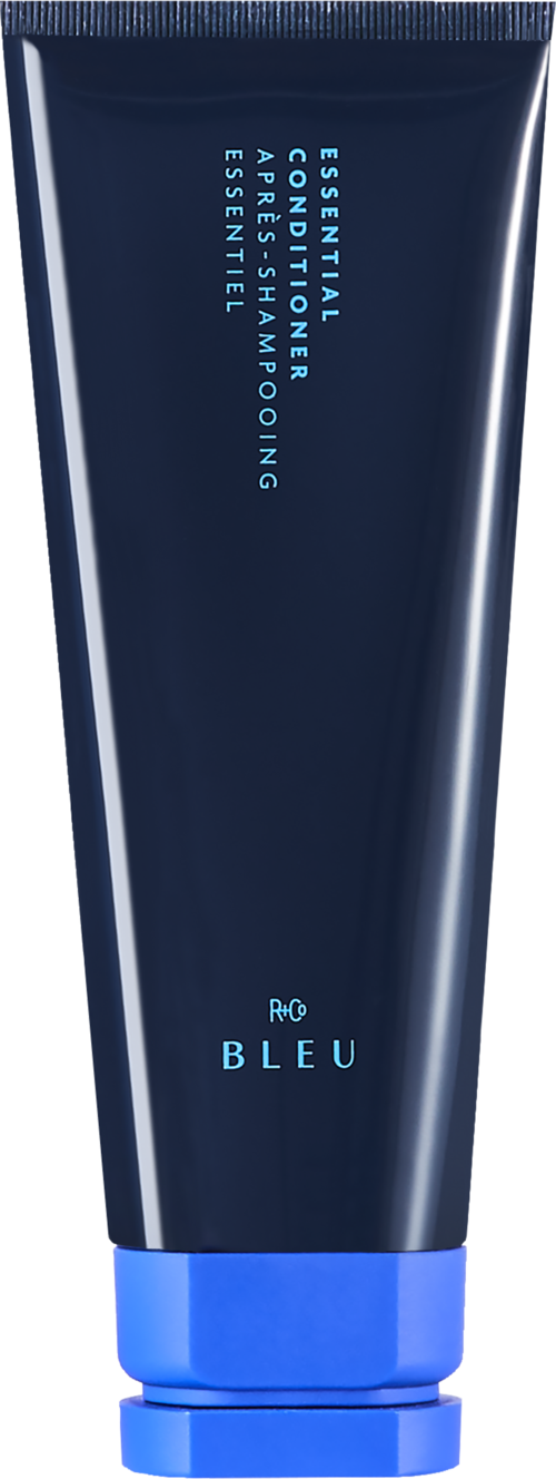A dark blue tube with text, a blue cap, and product branding for skincare or cosmetic purpose.