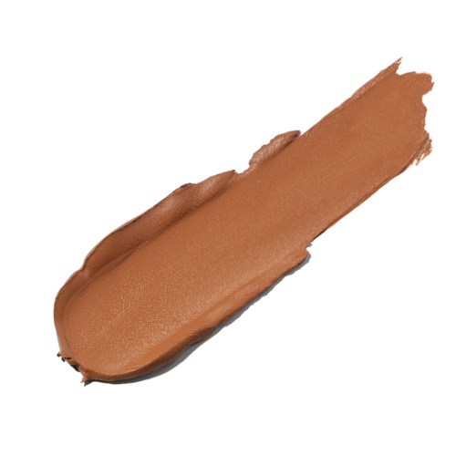 A swatch of light brown makeup or foundation with smooth, creamy texture.