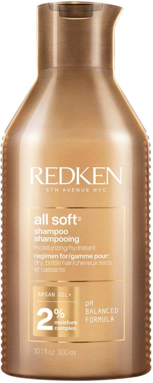 Shampoo fles met schuim en bellen, benadrukt dat het gladder en gemakkelijker te kammen is.