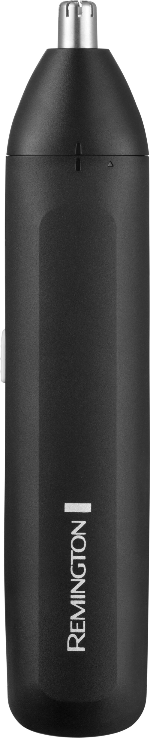 A black sleek pen-shaped device with the brand name 'Remington' on it, likely a personal care or grooming product.