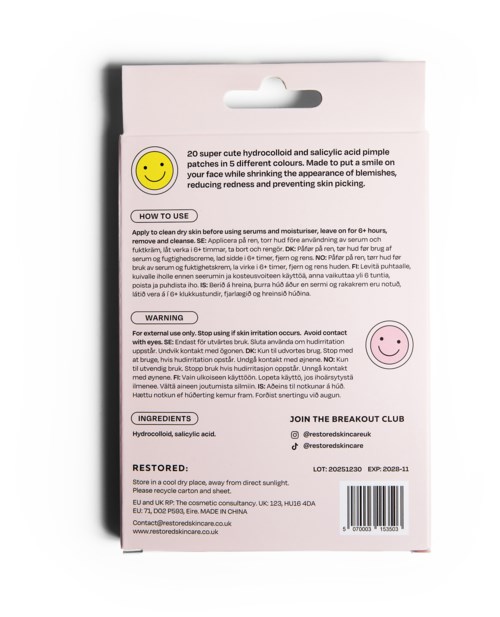 RESTORED: The Pimple Patches 20 st