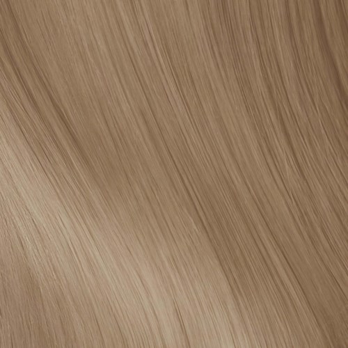 Lange, glatte, blonde Haarverlängerung oder Perücke.