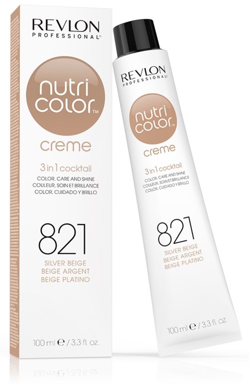 Revlon Nutri Color kräm i silver beige, 100 ml, för hårfärgning och glansförbättring.