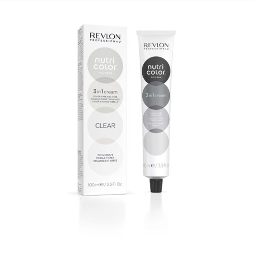 Revlon Nutri Color Haarcreme, klarer Farbton, 100 ml, Tube und Schachtel.