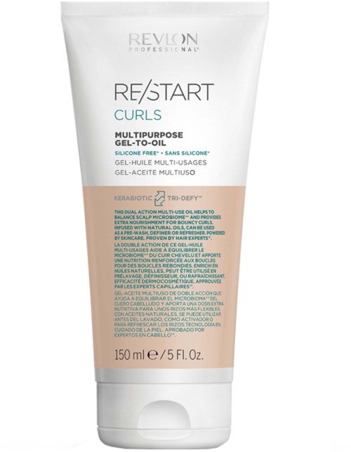 Revlon Restart Curls Gel für Haare, silikonfrei, hilft, Locken wiederherzustellen und zu definieren, 150 ml.
