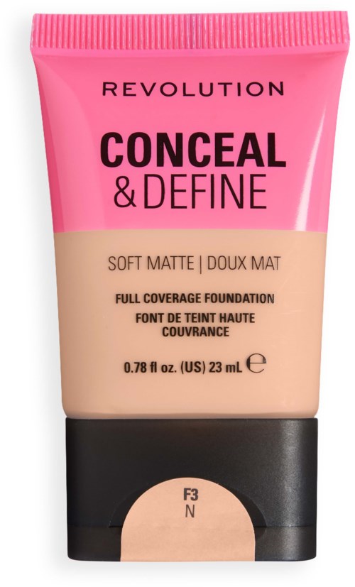 Revolution Conceal & Define pehmeä matta täytevoide sävy F3 N.