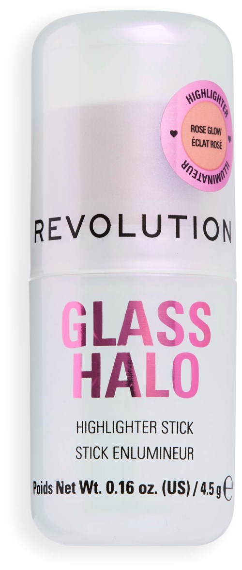 Pink-weißer Markierstift mit den Worten Glass Halo und Revolution auf der Verpackung.