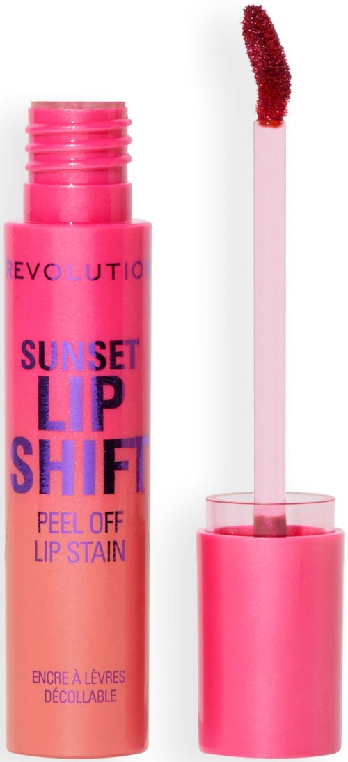 Roze lippenstift met applicator en losse deksel, gebruikt voor het kleuren van de lippen.