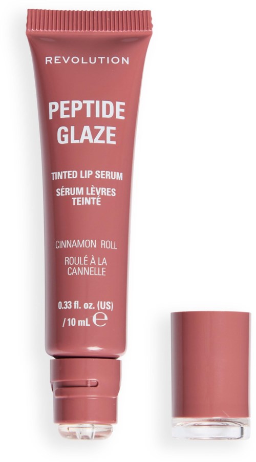 Revolution Beauty London Peptide Glaze Tinted Lip Serum Cinnamon Roll