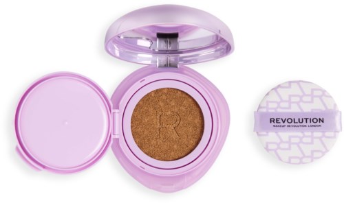 Revolution Beauty London Superdewy Cushion Foundation Medium Tan Neutral
