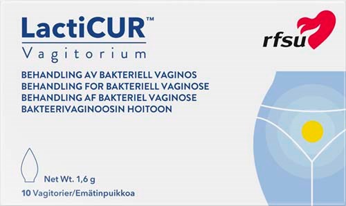 RFSU LactiCUR Vagitorium 10 stk