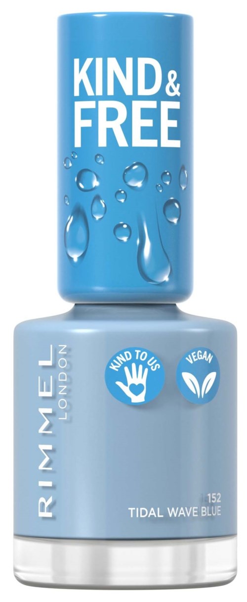 Rimmel Kind & Free Clean Nail Polish 152 Tidal Wave Blue