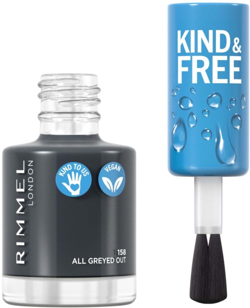 Rimmel Kind & Free Clean Nail Polish 158 All Greyed Out