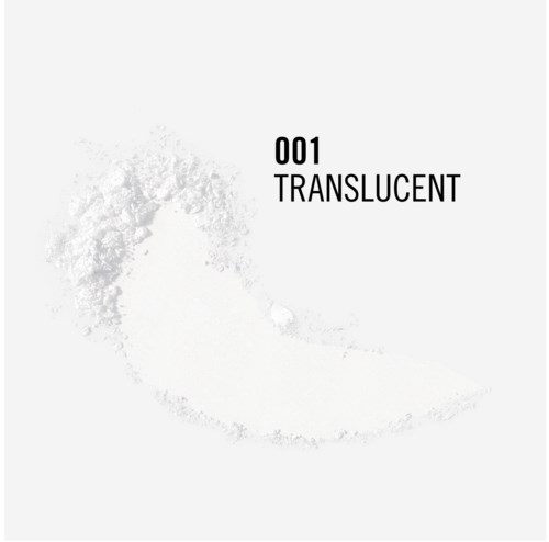 A white background with a light, cloud-like gray shape and black text that says '001 TRANSLUCENT'.