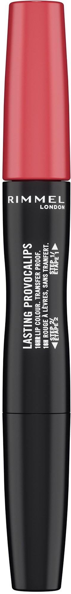 A black and pink tube of Rimmel Lasting Provocals waterproof eyeliner with a brush applicator.