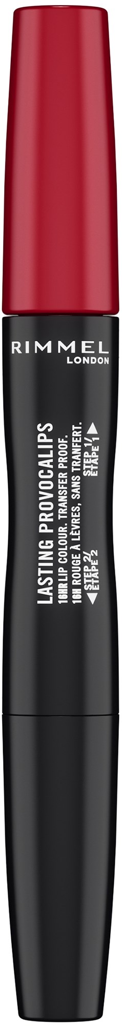 Lash primer with a red cap from Rimmel London, emphasizing volume for eyelashes.