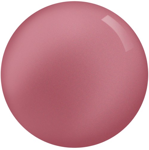 A pink round ball with a shiny spot on the top right.