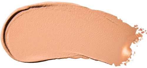 Ein beige Creme-Swatch mit glatter Textur und leicht ungleichmäßigen Rändern.