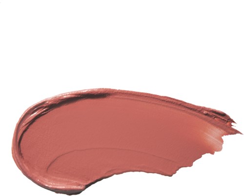 Ein pinkfarbener Make-up- oder Kosmetikartikel mit einer gebogenen Anwendung auf weißem Hintergrund.