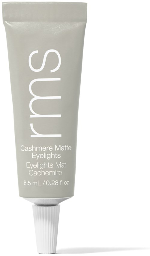 Eine graue Tube mit Smashbox Cashmere Matte Eyelights, weiße Kappe, enthält Augen-Make-up.
