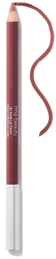 Ein pinker Lippenkonturenstift mit einer geschwungenen Linie, die zeigt, wie man ihn benutzt.