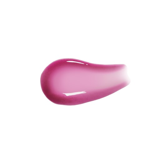 Ein pinkfarbenes Lipgloss oder Lippenstift auf weißem Hintergrund.