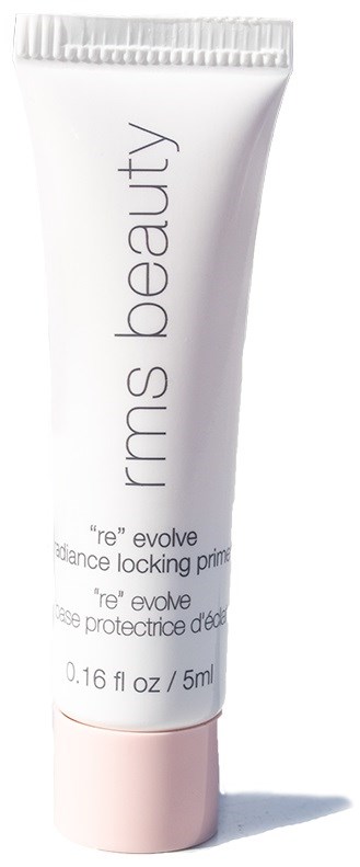 En liten vit tub med rosa lock, märkt 'arms beauty' och 're evolve' för hudvård.