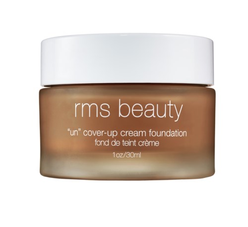 A jar of RMS Beauty 'un' cover-up cream foundation with a white lid, labeled in white text, 1oz/30ml.