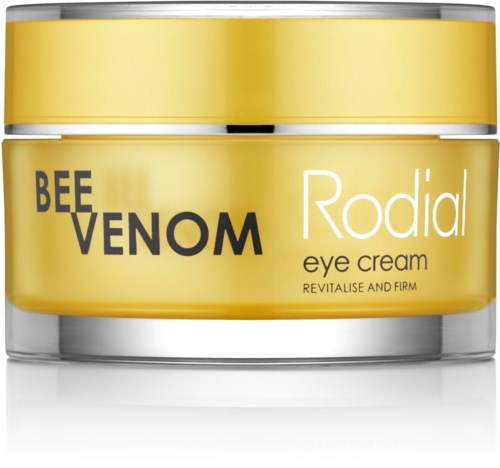 Gele blikje met Bee Venom Rodial oogcrème voor stevige en verjongde huid.