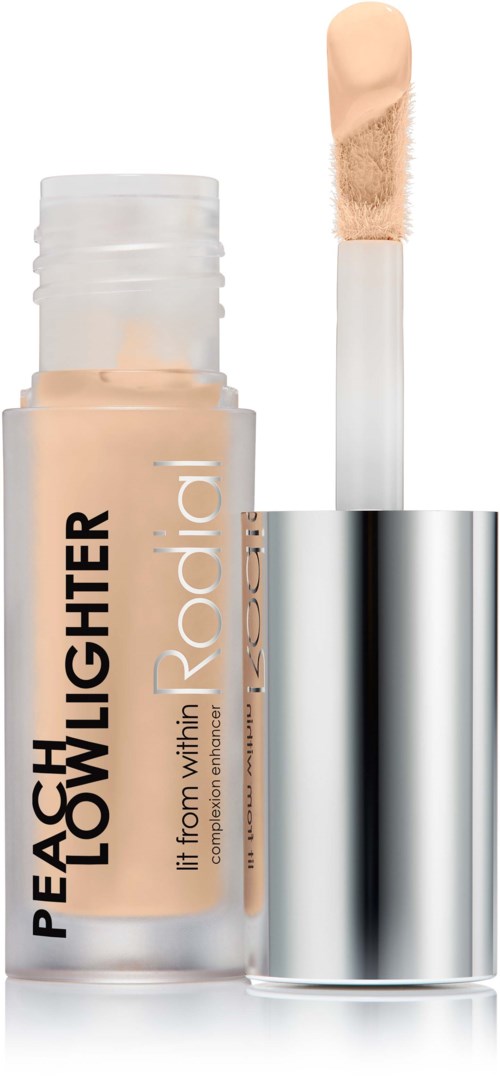 A tube of liquid concealer with a sponge applicator for hiding skin blemishes.