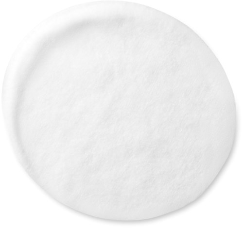 A plain white round tablet or pill with a smooth surface.