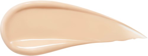 En beigefärgad vätskeformig makeup-örfil med smidig textur och spetsig ände.