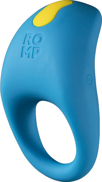 Ein blau-gelbes ergonomischer Griff zur Unterstützung des Daumens bei Aufgaben.