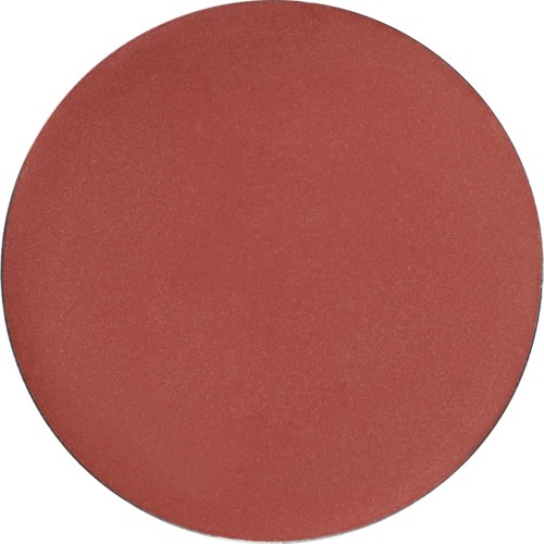 A solid, reddish-brown circular shape with no patterns or text.