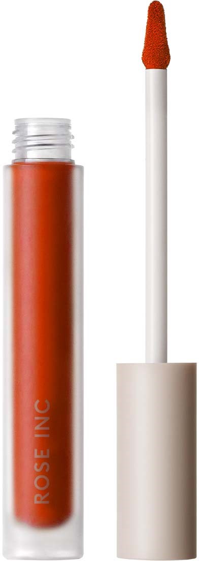 Lip gloss or liquid lipstick in a clear tube with a white applicator wand.