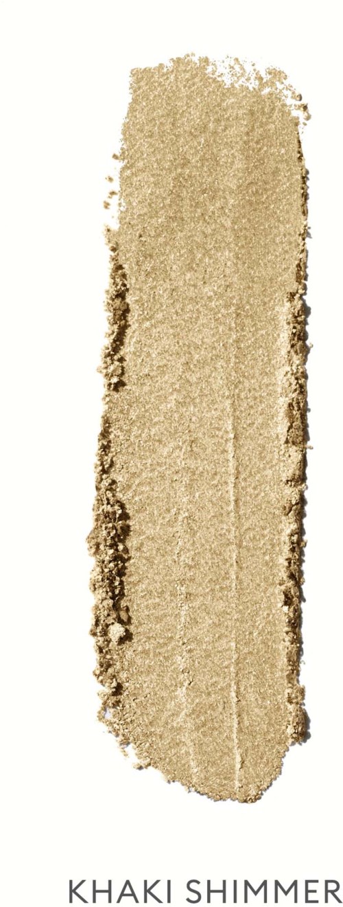A long, uneven beige and brown textured strip resembles a brush stroke or painted line.