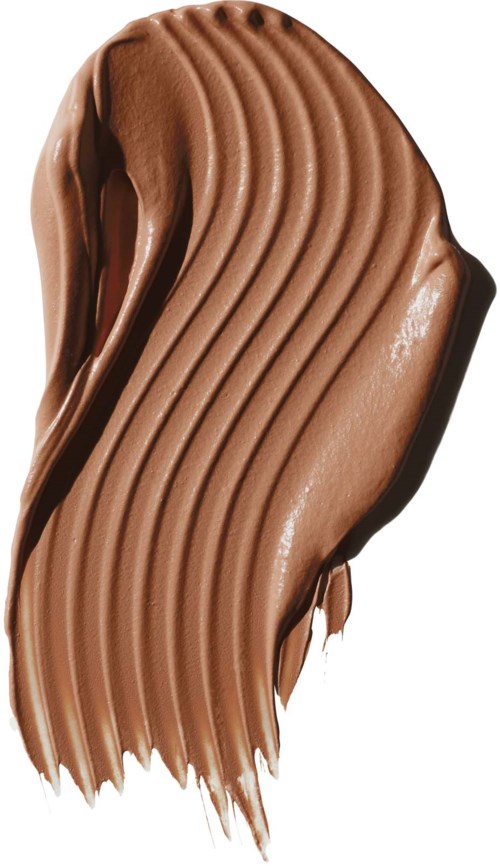 A smooth, wavy strip of milk chocolate with lines running along it.