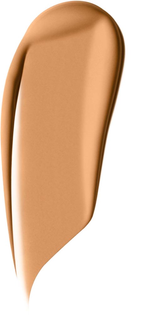 A beige liquid foundation or concealer with a smooth texture on a black background.