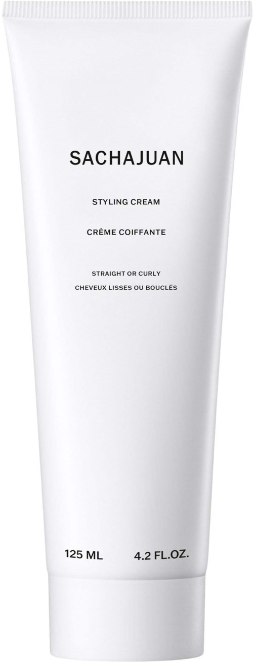 Weiße Tube Sachajuan Stylingcreme für glattes oder lockiges Haar, 125 ML, 4.2 FL.OZ.