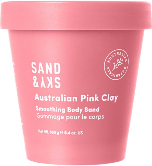  Rosa Behälter mit australischer Pink Clay für die Hautpflege.