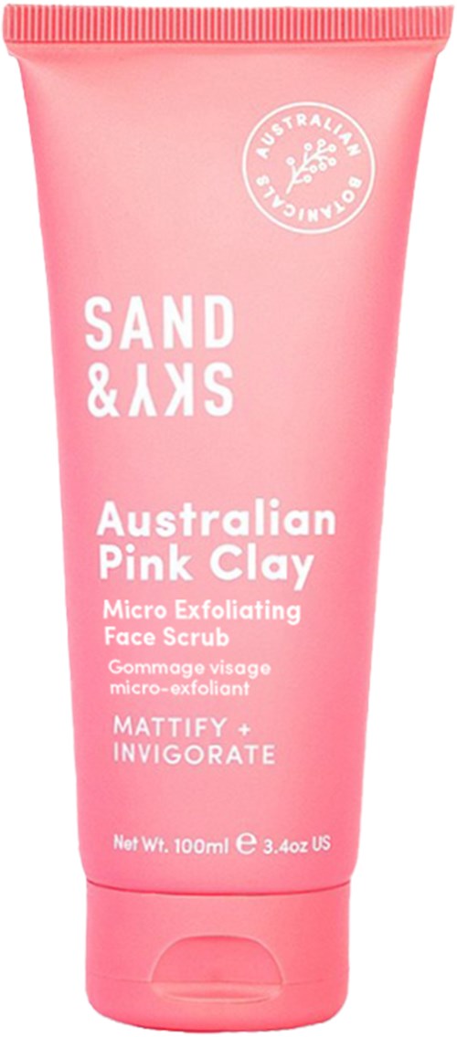 Rosa Tube mit Australian Pink Clay Mikropeeling-Gesichtspeeling, 100 ml, mit Hautpflegevorteilen.