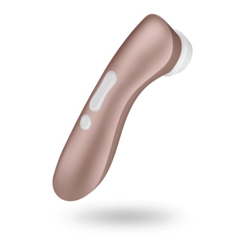 Ein kleines Handgerät mit runder Form, weißer Taste und einem Lautsprecher oder Sensor oben.