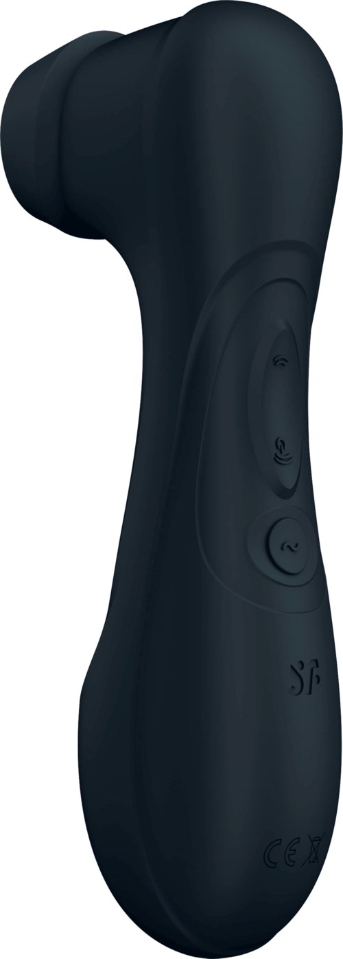 A black handheld device with buttons, designed for massage or relaxation therapy.