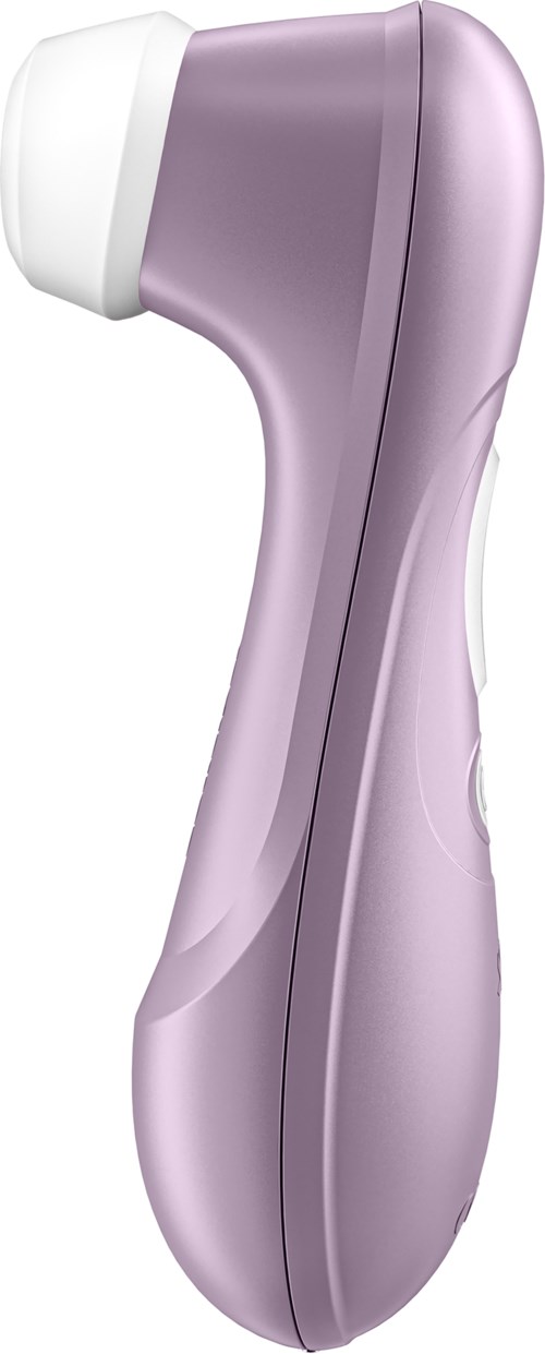Violetti käsikäyttöinen kasvojen puhdistalaite, jossa on valkoinen harja.