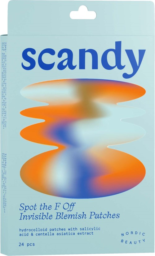 Doos met 24 hydrocolloidpleisters met salicylzuur om puistjes te verbergen.