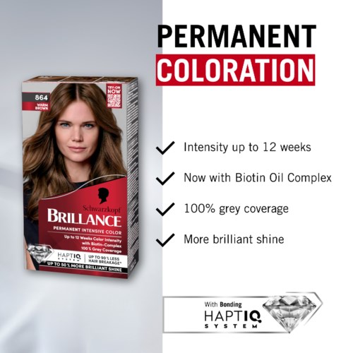 Schwarzkopf Brilliance 864 Warm Brown