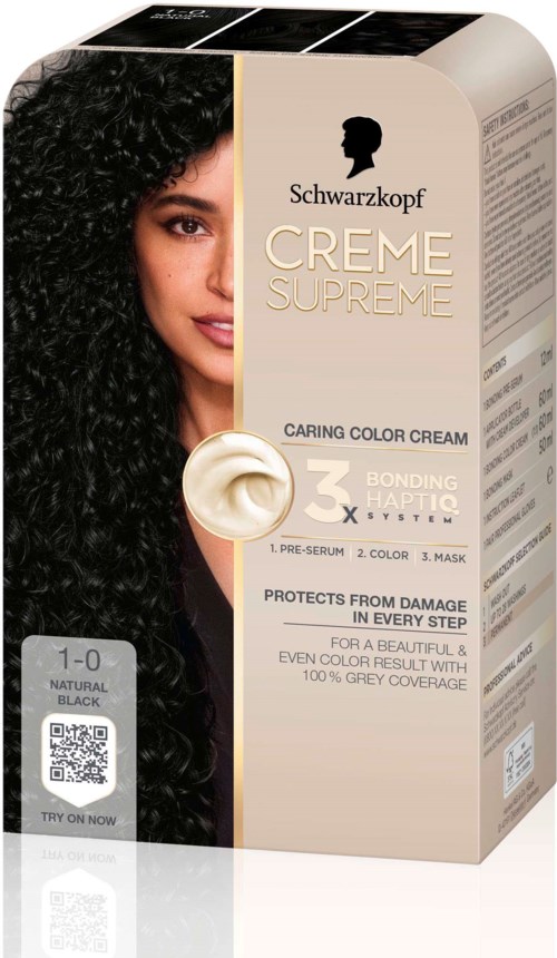 Schwarzkopf Creme Supreme  1-0 Natural Black