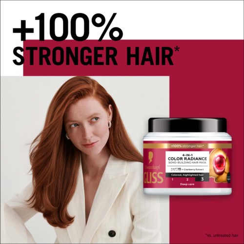 Schwarzkopf Gliss 4-In-1 Color Radiance Bond-Building Hair Mask  400 ml